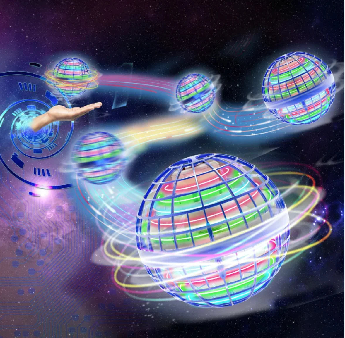 SkyGlide™ Magic LED Gyro Ball