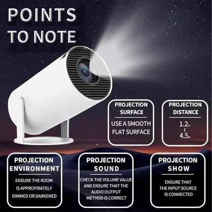 CineCast™ Portable Remote-Control Movie Projector